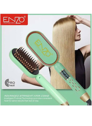 Enzo Professional Advanced Straight Hair Comb, EN-4102, Light Green