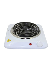 Arabest Electric Single Spiral Hot Plate with Overheat Protection, White