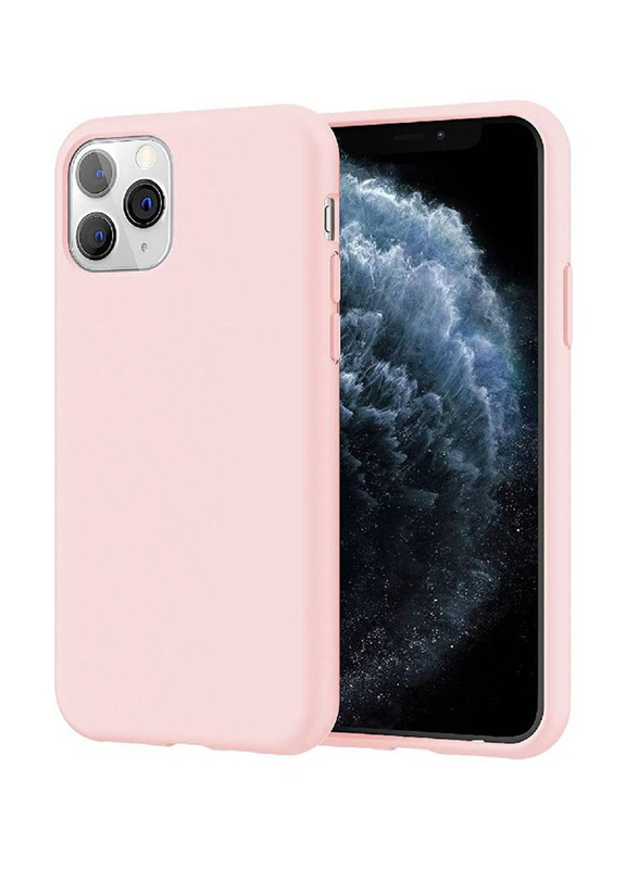 Apple iPhone 11 Pro Microfiber Lining Silicone Protective Mobile Phone Case Cover, Pink