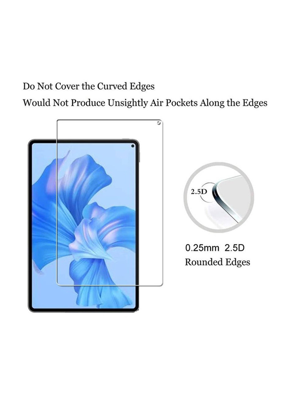 Huawei MatePad Pro 11 (2024) 9H Hardness HD Anti-Scratch Bubble-Free High-Definition Easy-Installation Tempered Glass Tablet Screen Protector, 2 Pieces, Clear