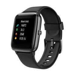Blulory Sport Waterproof with Heart Rate Monitor And Tracker Smartwatch, Black