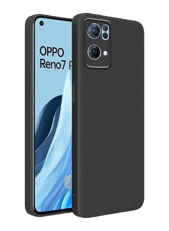 OPPO Reno 7 Pro 5G Protective Soft Silicone Bumper Mobile Phone Case Cover, Black