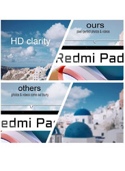 Hyx Xiaomi Redmi Pad HD Full Coverage Easy Installation Tempered Glass Screen Protector, 2 Piece, Clear