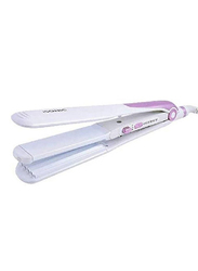 Isonic 2-in-1 Hair Straightener & Crimper, 916, White