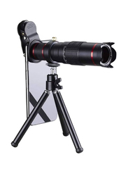 Telescope Lens for Mobile Phone with Mini Tripod, Black