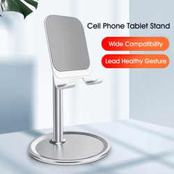 Mobile Phone/Tablet Stand with Angle Adjustable for Desk & Thick Case, Black