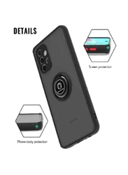 Samsung A52 5g Mobile Phone Case Cover with 360 Rotational Magnetic Car Mount & Ring Holder, Black