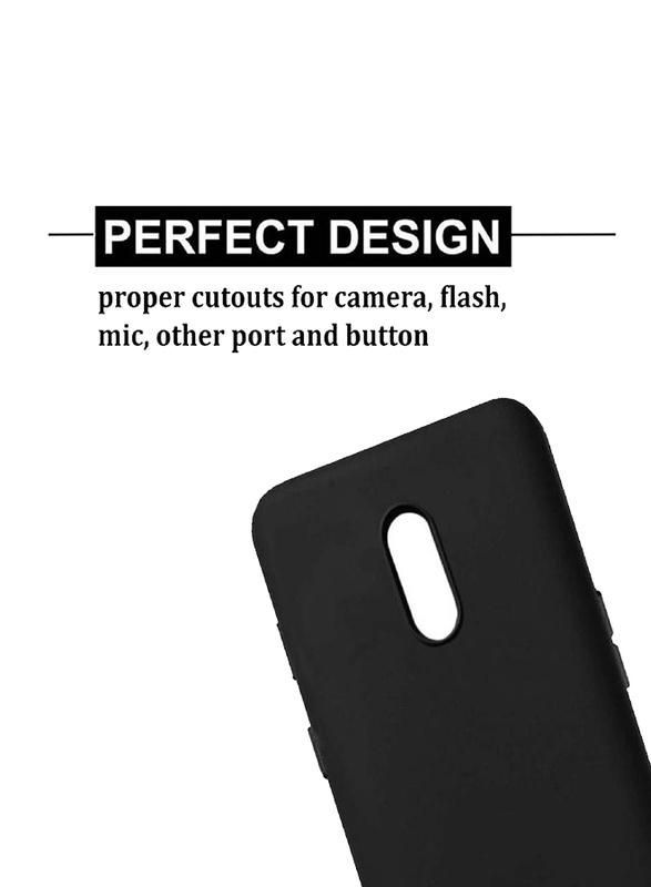 OnePlus 7 Pro Ultra-thin Silicone Full Body Protection Mobile Phone Back Case Cover, Black