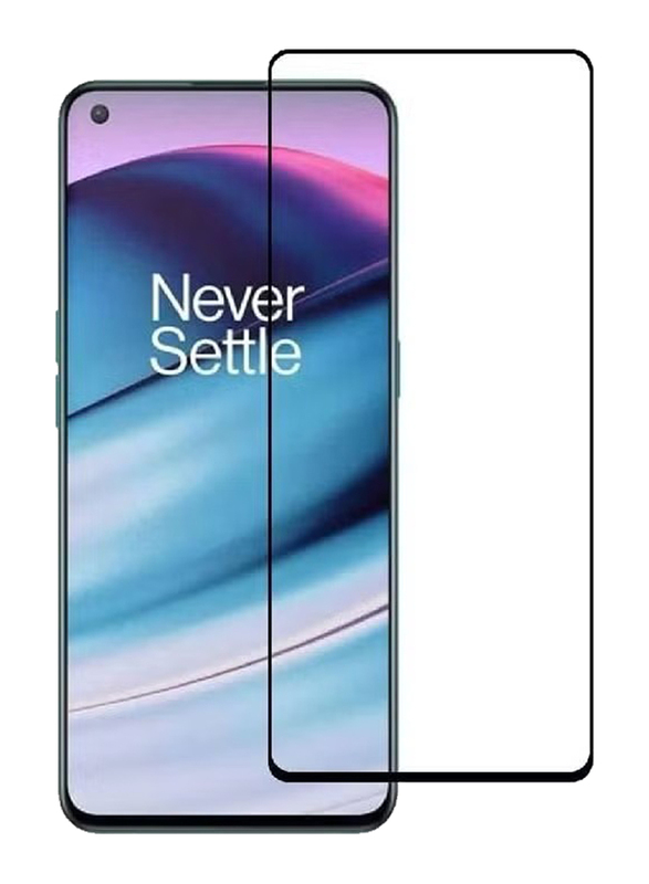 OnePlus nord 2 5G Tempered Glass Screen Protector, Clear/Black