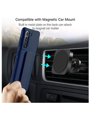 Samsung Galaxy S23 Plus Magnetic Car Mount Mobile Phone Case Cover, Blue