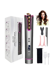 Cordless Automatic Curling Iron with LCD Display and 4 Adjustable Temperature, Multicolour