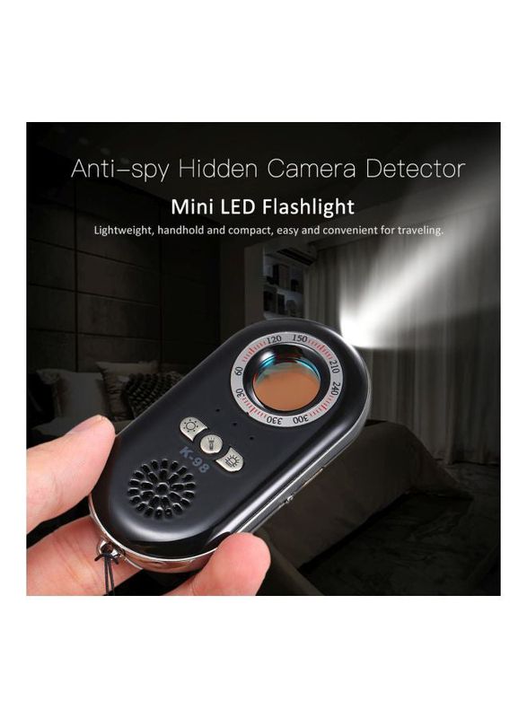 Portable Hidden Camera Detector, Black/Silver