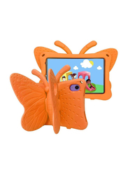 Apple iPad Mini 6th Gen Kids EVA Butterfly Stand Soft Tablet Back Case Cover, Orange