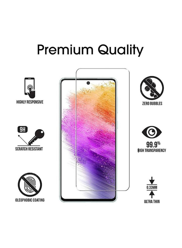 Samsung Galaxy A53 5g 3-Pack Full Covered Curved Clear Scratch Resistant Bubble Free Anti-Fingerprints Tempered Glass Screen Protector, Clear