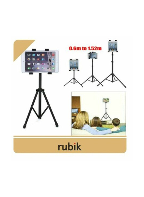 Rubik Universal Foldable Tripod Stand for Tablet, Black