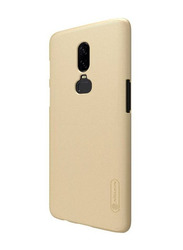 Nillkin OnePlus 6 Super Frosted Shield Hard PC Mobile Phone Case Cover, Gold