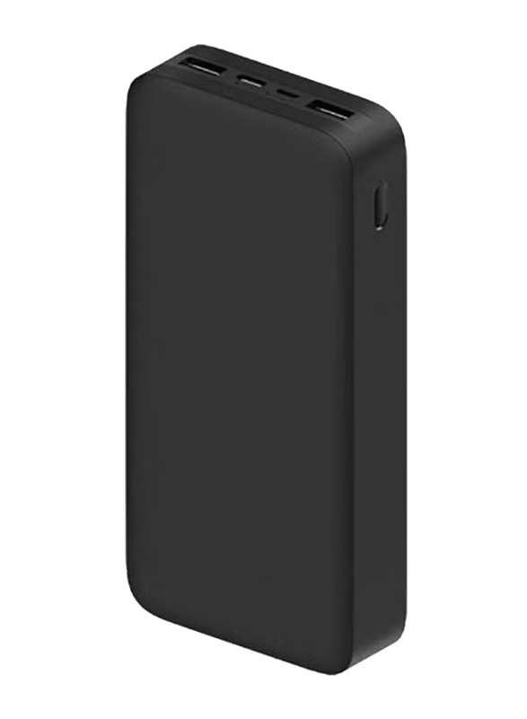 20000mAh Wired Dual USB Fast Charge Power Bank, Black