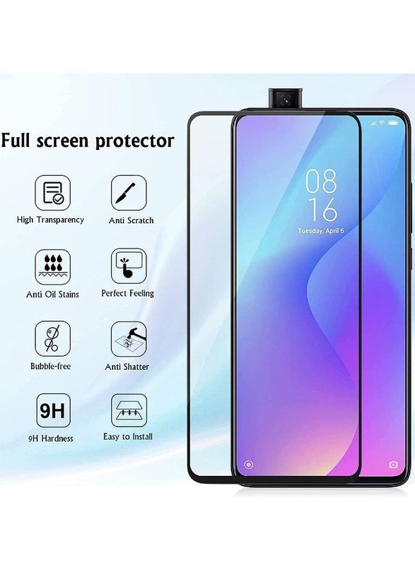 Xiaomi Mi 9T Tempered Glass Screen Protector, 2 Pieces, Clear