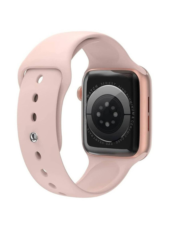44mm Smartwatch with Full Touch Screen Crown Working & Blood Pressure Monitoring, Pink