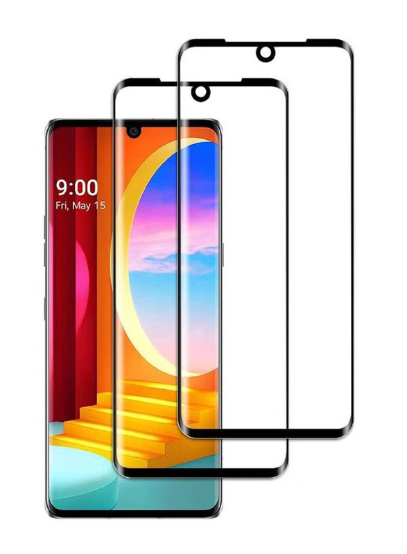 

Generic LG Velvet Easy to Install Full Coverage HD Anti-Scratch Anti-Fingerprint Tempered Glass Screen Protector, 2 Pieces, Clear