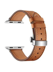 Leather Band for Apple Watch Series 1/2/3/4 40mm/38mm, Brown