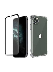 Apple iPhone 12 Pro Shockproof Bumper Mobile Phone Case Cover with Screen Protector, Clear