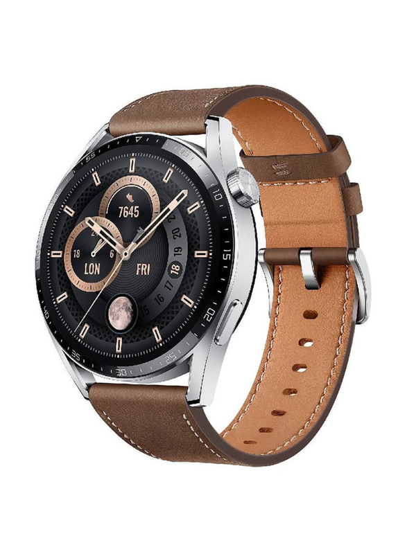 Ics Replacement High Quality Leather Strap for Xiaomi Watch S1 Pro, Brown