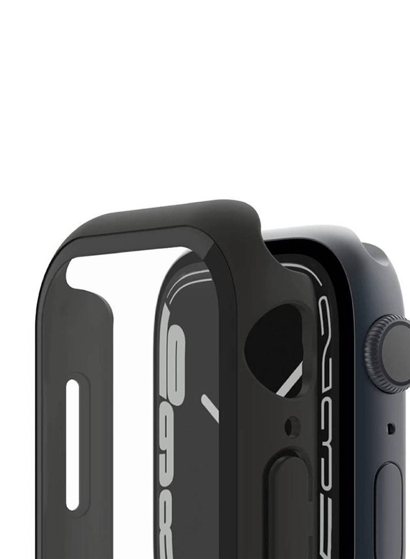 Soft Silicone Protector Case for Apple Watch Series 7 41mm, Black