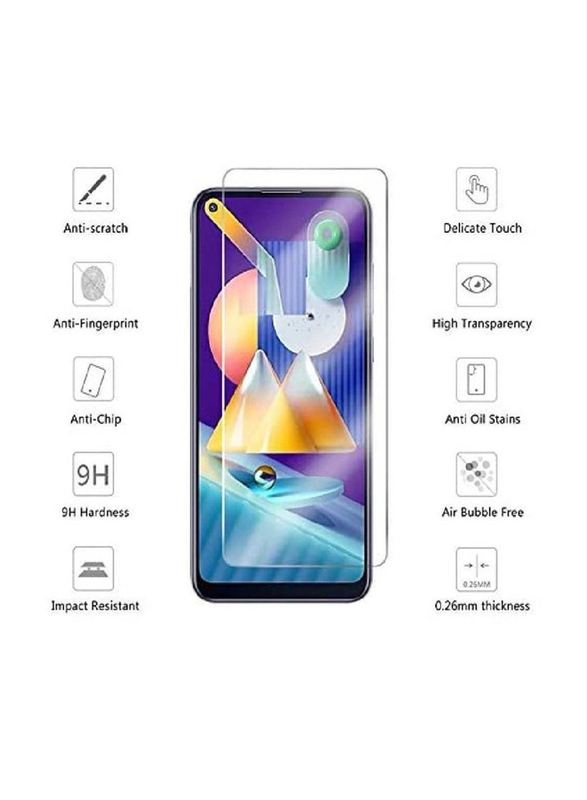 Samsung Galaxy A21s Tempered Glass Screen Protector, Clear