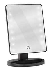 Touch Screen Lightning Vanity Makeup Mirror With Led Lights, Black