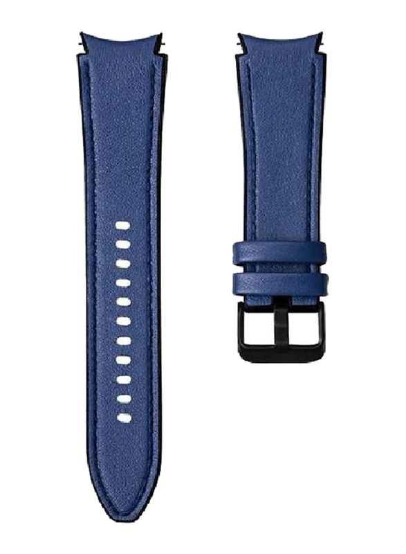 Leather Replacement Band for Samsung Galaxy Watch 4, Blue