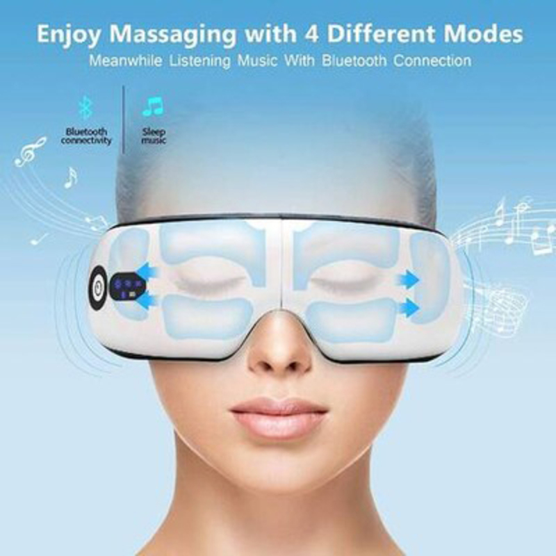 Rechargeable Eye Massager with Heat, One Size, White