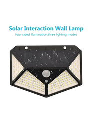 YX-100 100 LED Solar Interaction Wall Lamp, Black