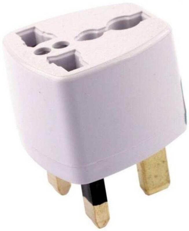 Travel Power Plug Adapter, White