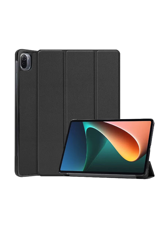 Xiaomi Mi Pad 5/Mi Pad 5 Pro Protective Stand Slim Lightweight Folio Hard Shell Back Tablet Case Cover, Black