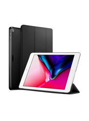 Apple iPad 9.7" Esr Lightweight Smart Trifold Stand Hard Back Mobile Phone Case Cover with Auto Sleepwake Function & Microfiber Lining, Black