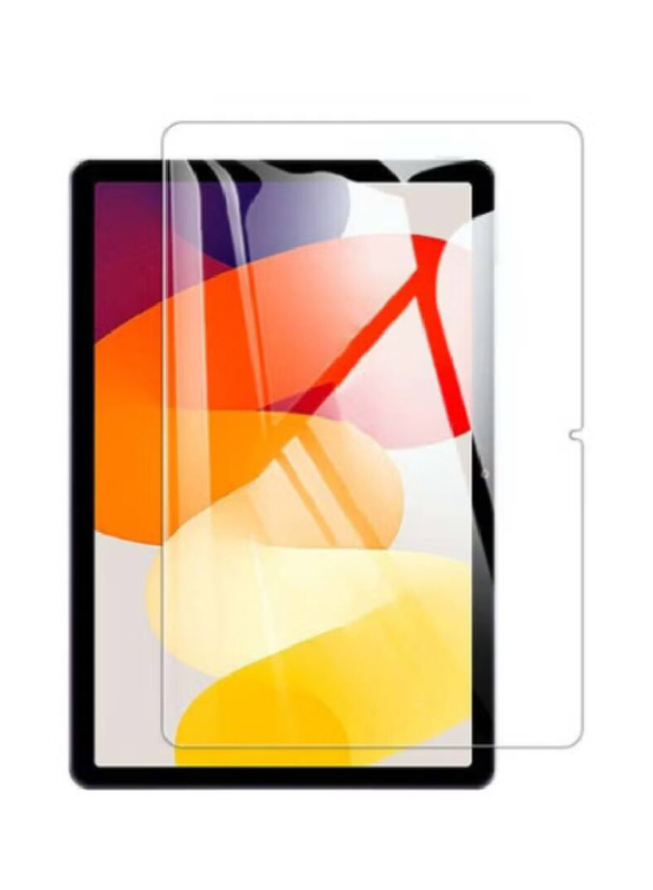 Xiaomi Redmi Pad SE 11-inch 2023 Tri fold Slim Lightweight Hard Shell Smart Protective Case Cover with Tempered Glass Screen Protector, Black