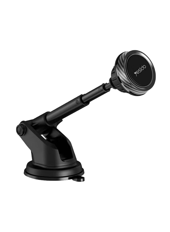 Yesido Universal Magnetic Holder Retractable Car Holder, Black