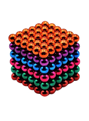 Colourful Magnetic Balls Building 3D Figures, 216 Pieces, Multicolour