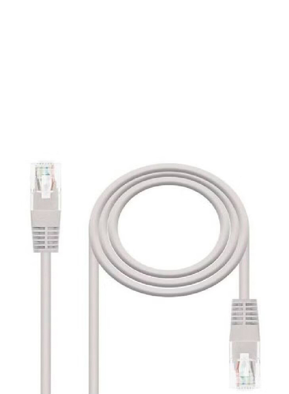 20-Meter Cat6 High-Speed Heavy Duty Gigabit Ethernet Patch Internet Cable, RJ45 to RJ45 for Networking Devices, Grey
