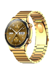 Haino Teko Germany Full Touch Screen Smartwatch, Stainless Steel, Bluetooth Call, IP68 Waterproof, Gold