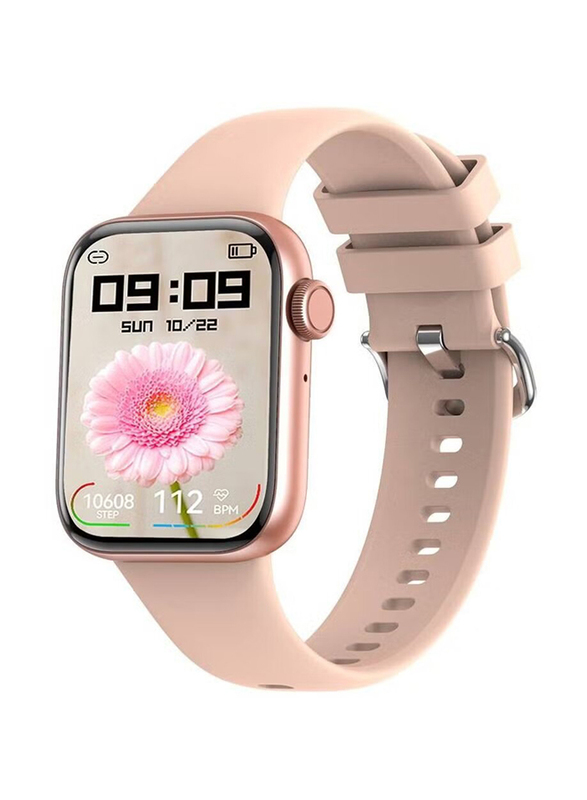 Full-Touch Bluetooth Calling Ip67 Waterproof Activity Tracker Pedometer Sleep Monitor Smartwatch, Pink