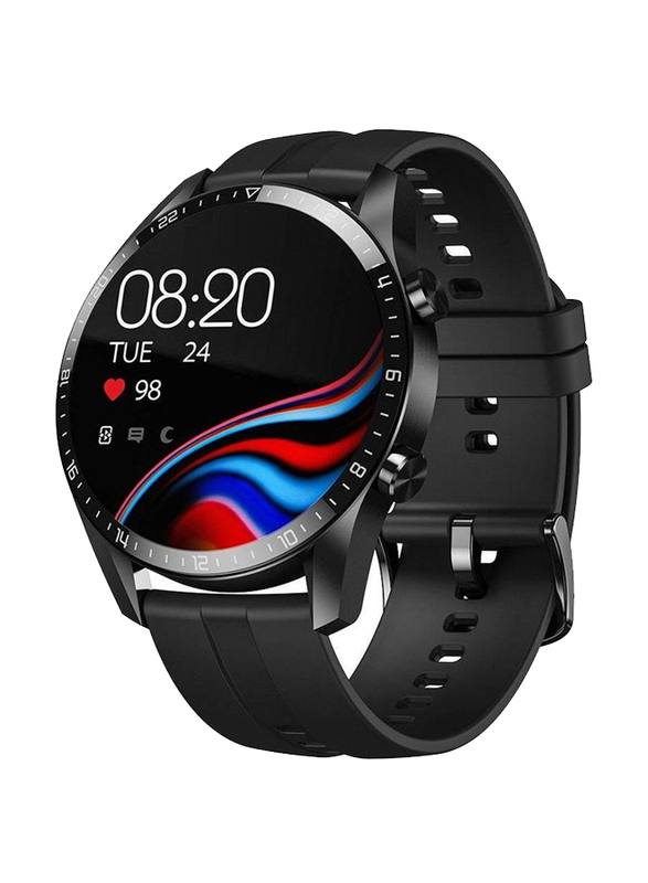 46mm Sports & Business Smartwatch with IP67 Waterproof Pedometer for Android iOS, Black