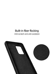 Samsung A52 5G Silicone Gel Rubber Soft Mobile Phone Case Cover, Black