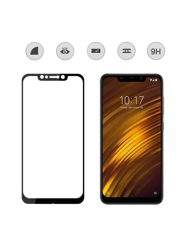 Xiaomi Poco F1 Full Coverage Tempered Glass Screen Protector, Clear