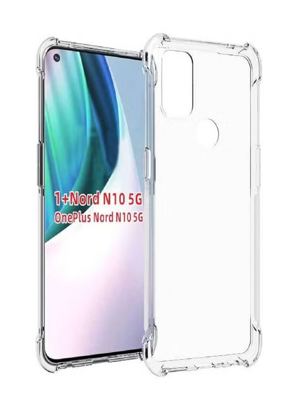 OnePlus Nord N10 5G Soft Silicone Shockproof Anti-Scratch Mobile Phone Case Cover, Clear