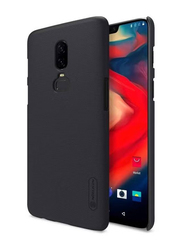 Nillkin OnePlus 6 Super Frosted Shield Hard PC Mobile Phone Back Case Cover, Black