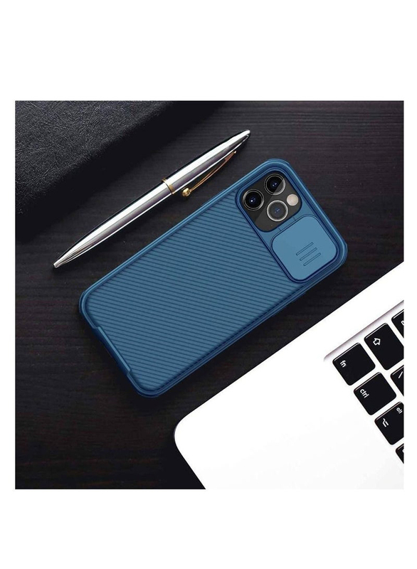 Apple iPhone 12 Pro Max CamShield Mobile Phone Back Case Cover, Blue