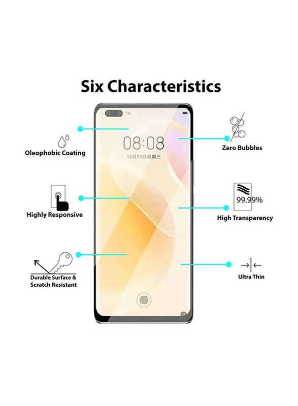 Huawei Nova 8 Pro Protective 5D Full Glass Screen Protector, Clear