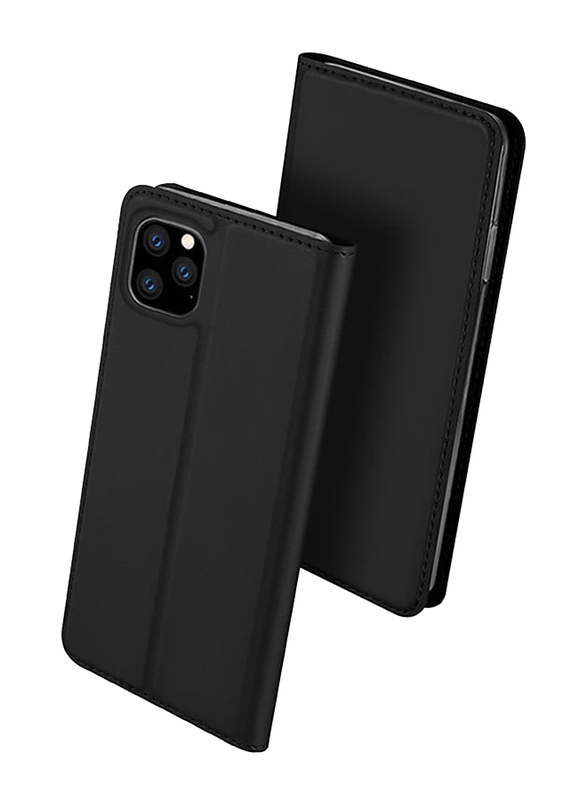 

Dux Ducis Apple iPhone 11 Pro Max Protective Flip Mobile Phone Case Cover with Card Slot, Black